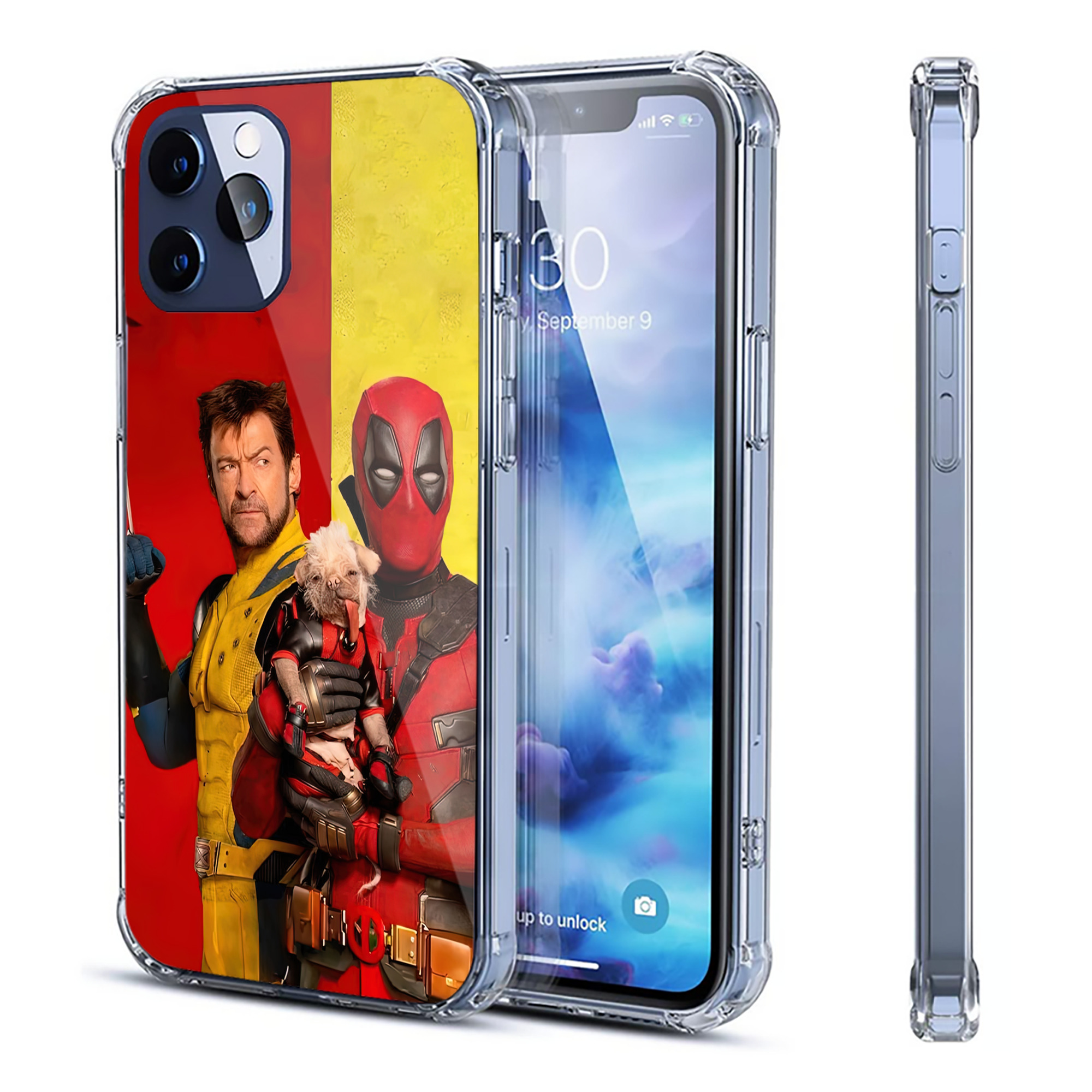 （画像用） Deadpool デッドプール 【iPhone 12シリーズ対応】透明スマホケース（クリアソフトケース）
